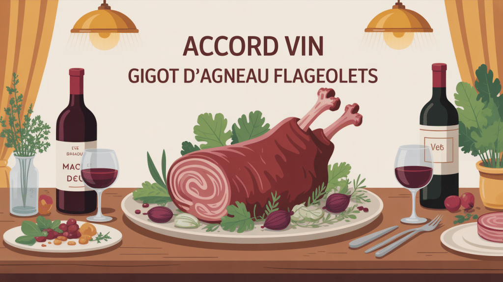 quel vin avec gigot d'agneau flageolets accord mets et vins