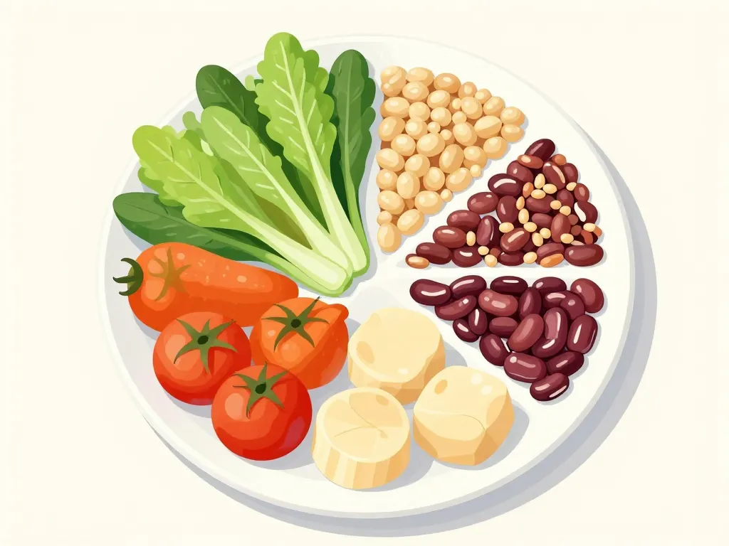 composition assiette équilibrée recettes ig bas