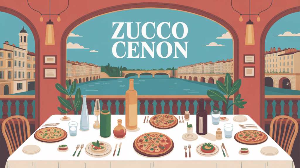 zucco cenon restaurant italien ambiance chaleureuse illustration