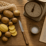 1 kg de pommes de terre variées sur plan de travail