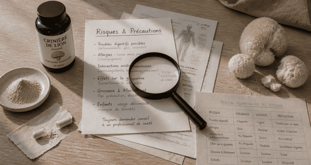 champignon criniere de lion danger risques et precautions