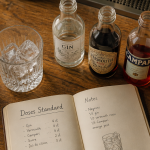 tableau dose alcool bar cl jigger verres