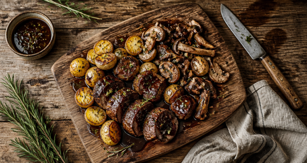 comment faire cuire du sanglier à la poêle médaillons et pommes de terre