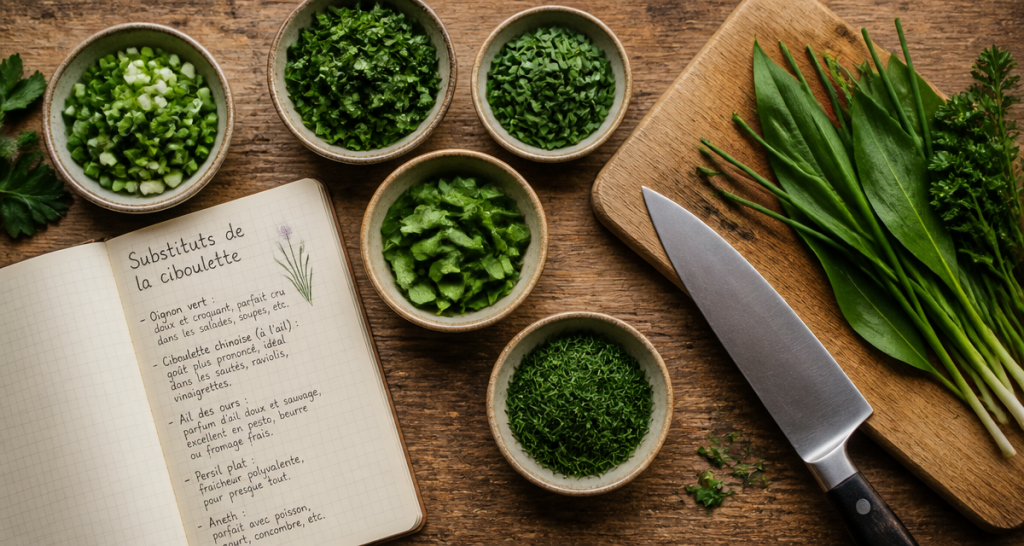 Par quoi remplacer la ciboulette herbes fraîches alternatives