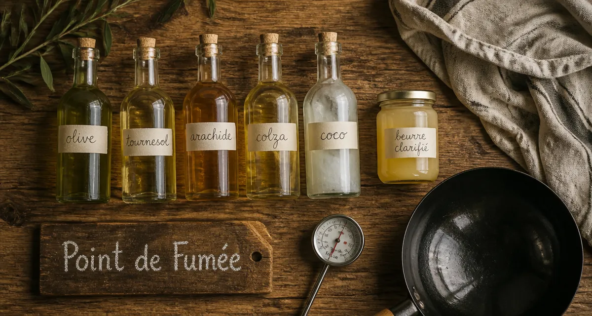 quelle huile pour la cuisson huiles sur planche point de fumée