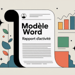 illustration rapport d'activité modèle word