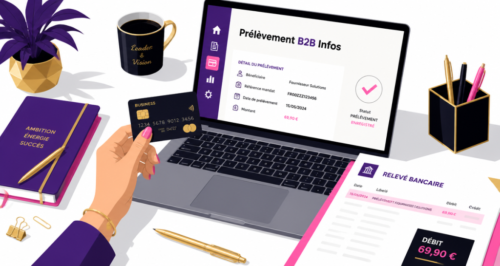 b2b infos prélèvement sur relevé bancaire