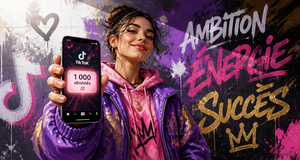 Boost TikTok followers jeune créatrice 1000 abonnés