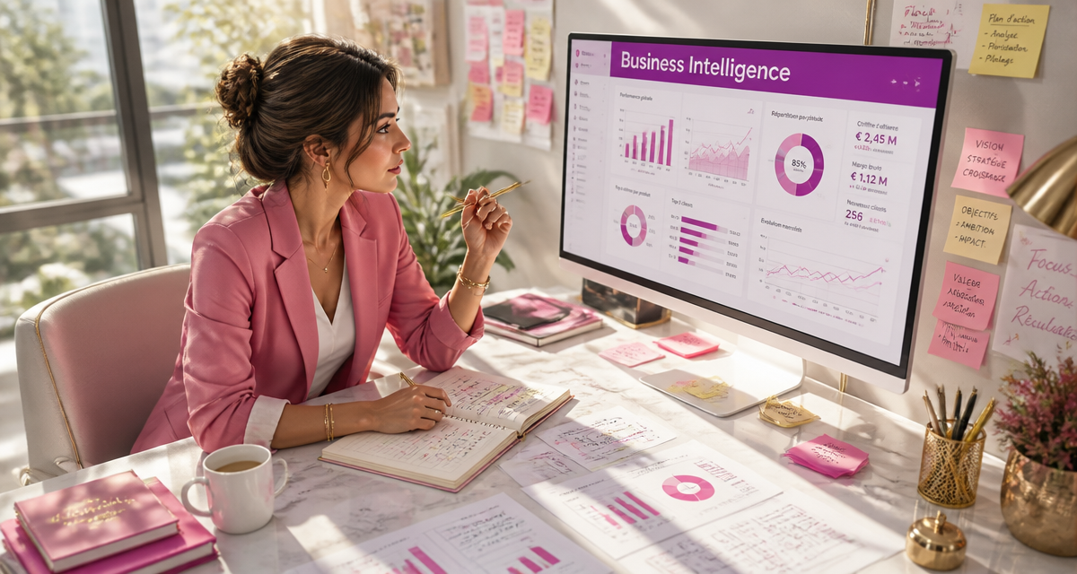 business intelligence business intelligence business intelligence femme analyse données
