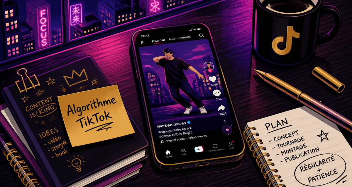 comment fonctionne l'algorithme tiktok smartphone vidéo FYP