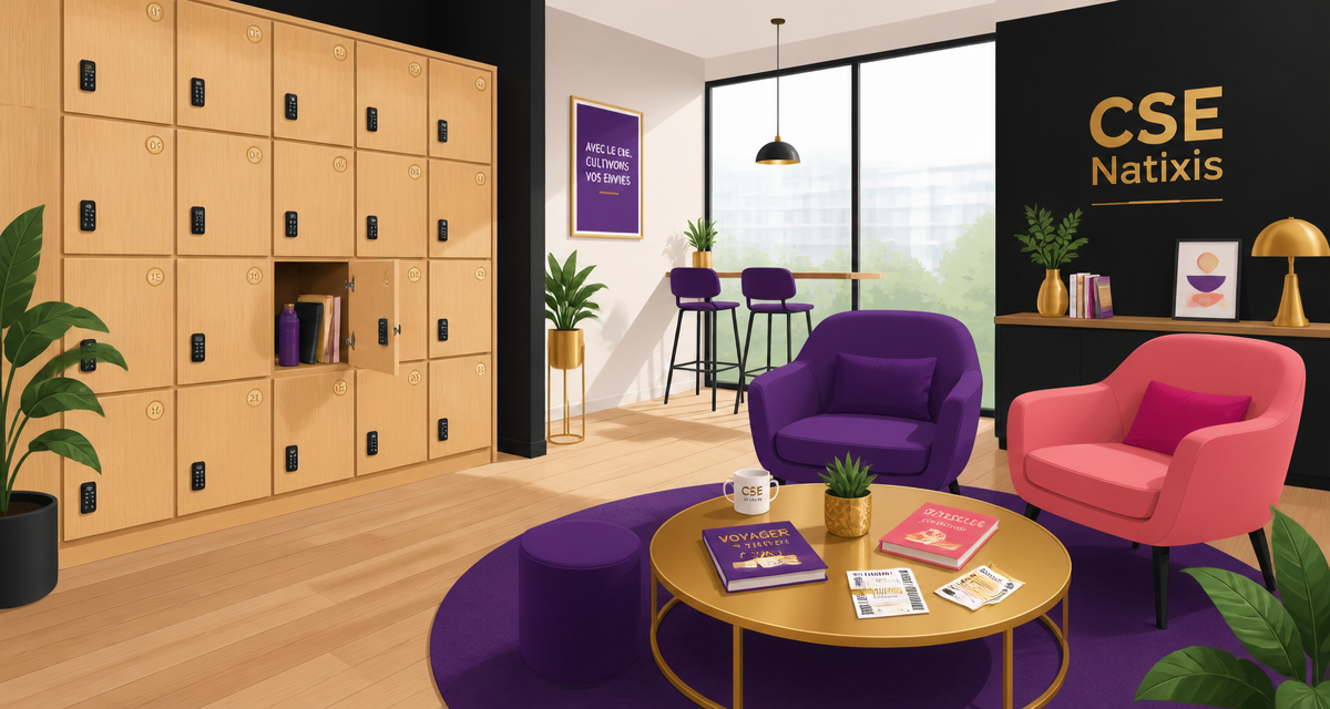 espace détente CSE Natixis sport médiathèque