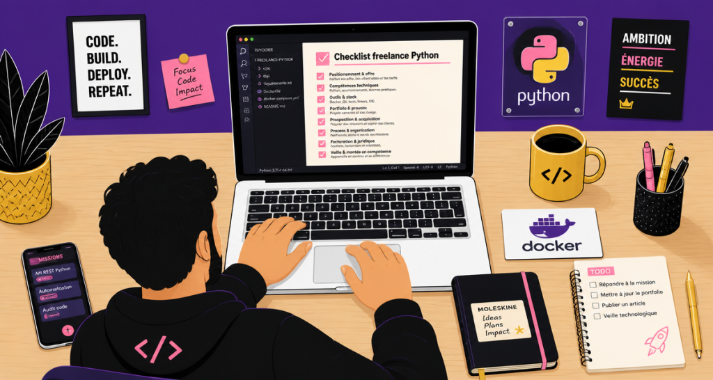 python freelance développeur bureau moderne