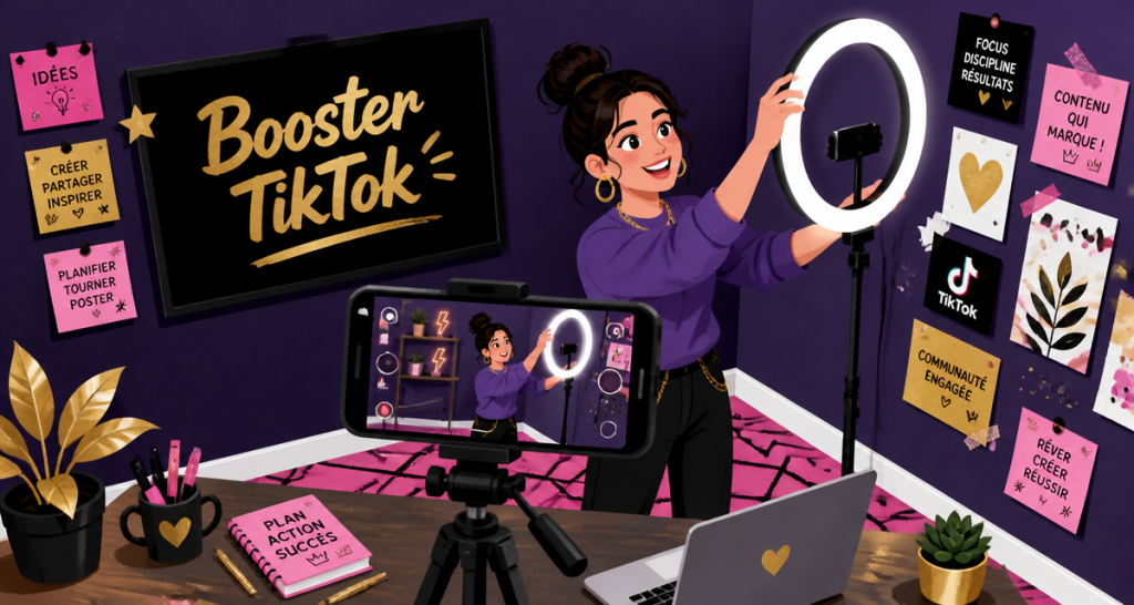booster tiktok image studio créateur