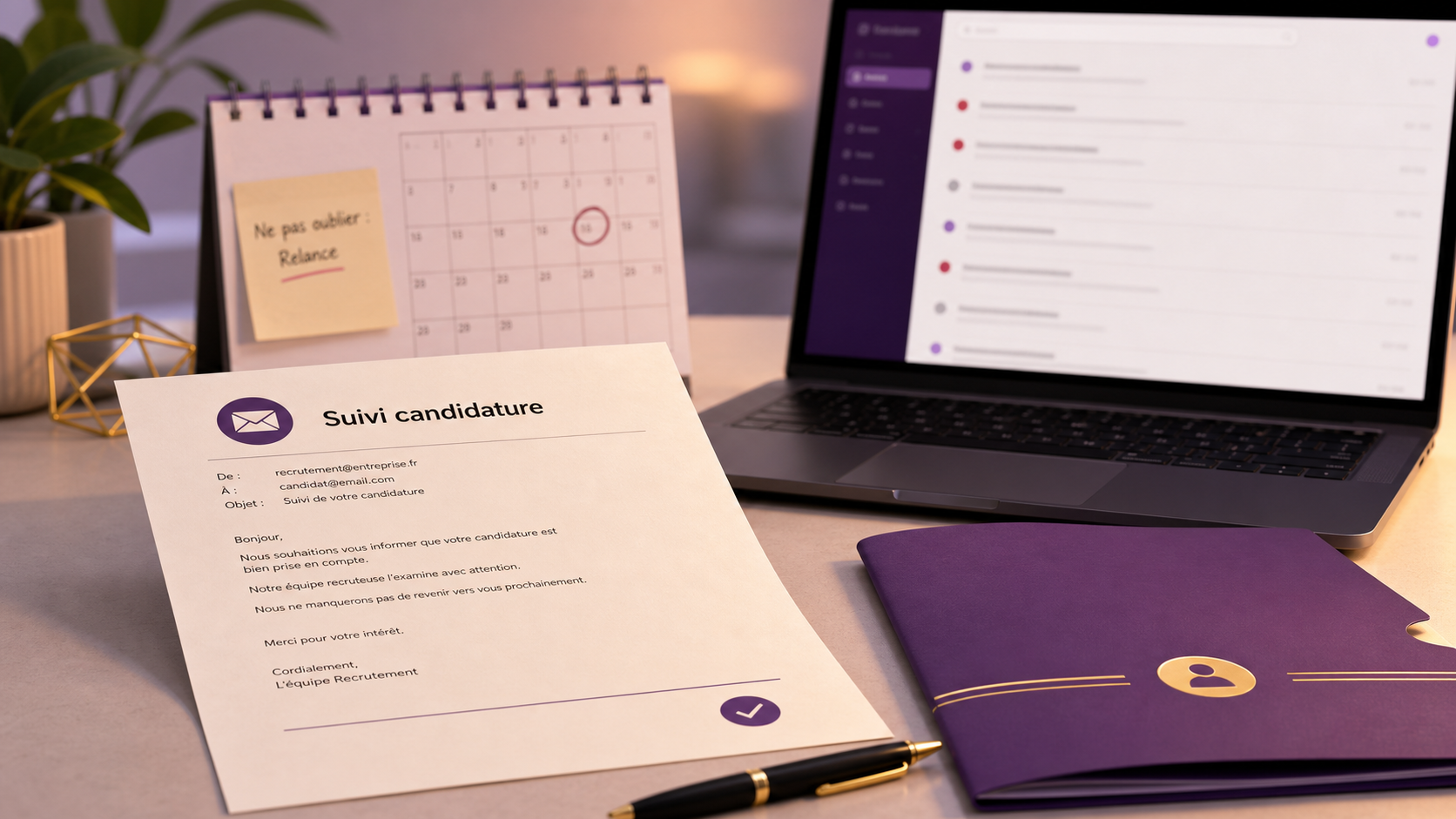 Relance mail candidature 10-15 jours : suivi et bon ton