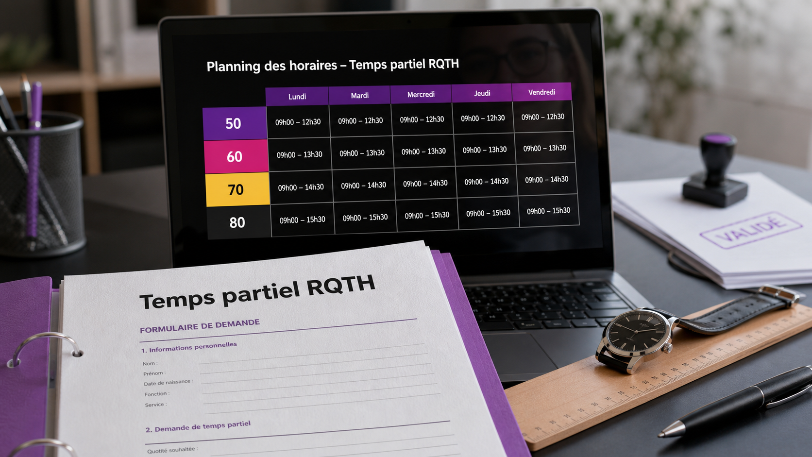 Temps partiel RQTH 24 heures : quotité imposée et droits à préserver