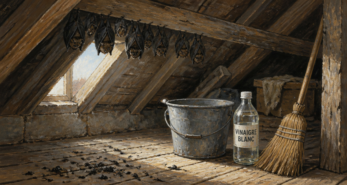 vinaigre blanc chauve souris nettoyage