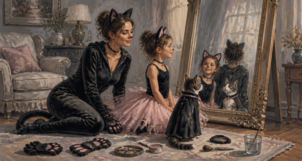 deguisement chat adulte et enfant avec accessoires