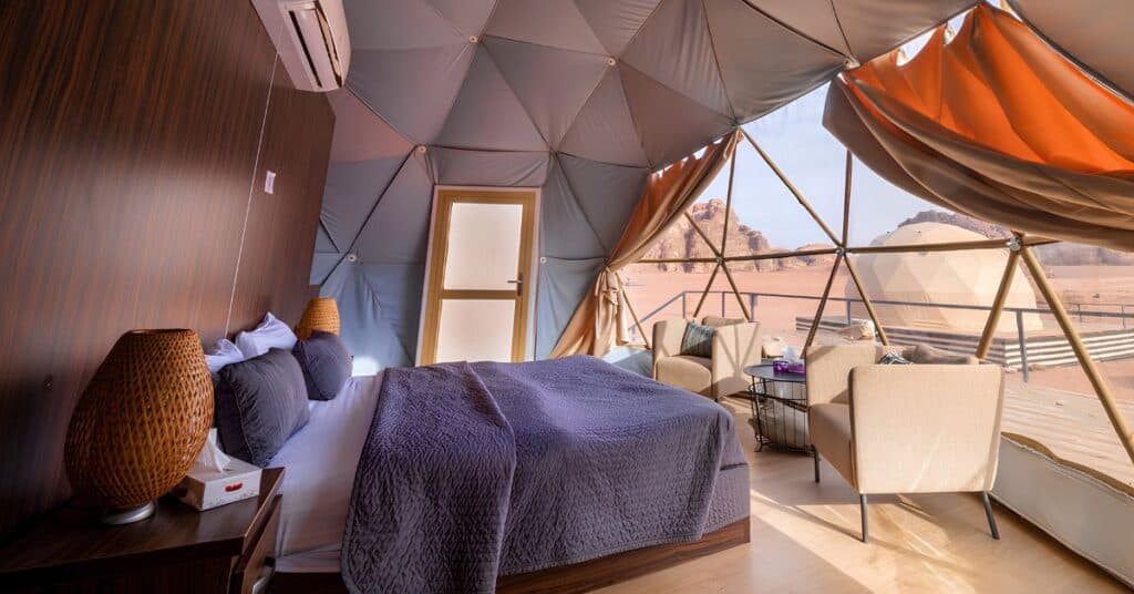 Wadi Rum UFO Luxotel ที่พักโดมกลางทะเลทรายจอร์แดน