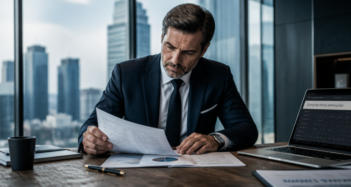 Dirigeant analyse dossier compte titre entreprise