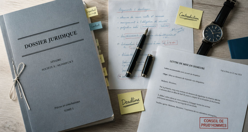 La partie adverse ne donne pas ses conclusions Prud'hommes, dossier juridique et urgence