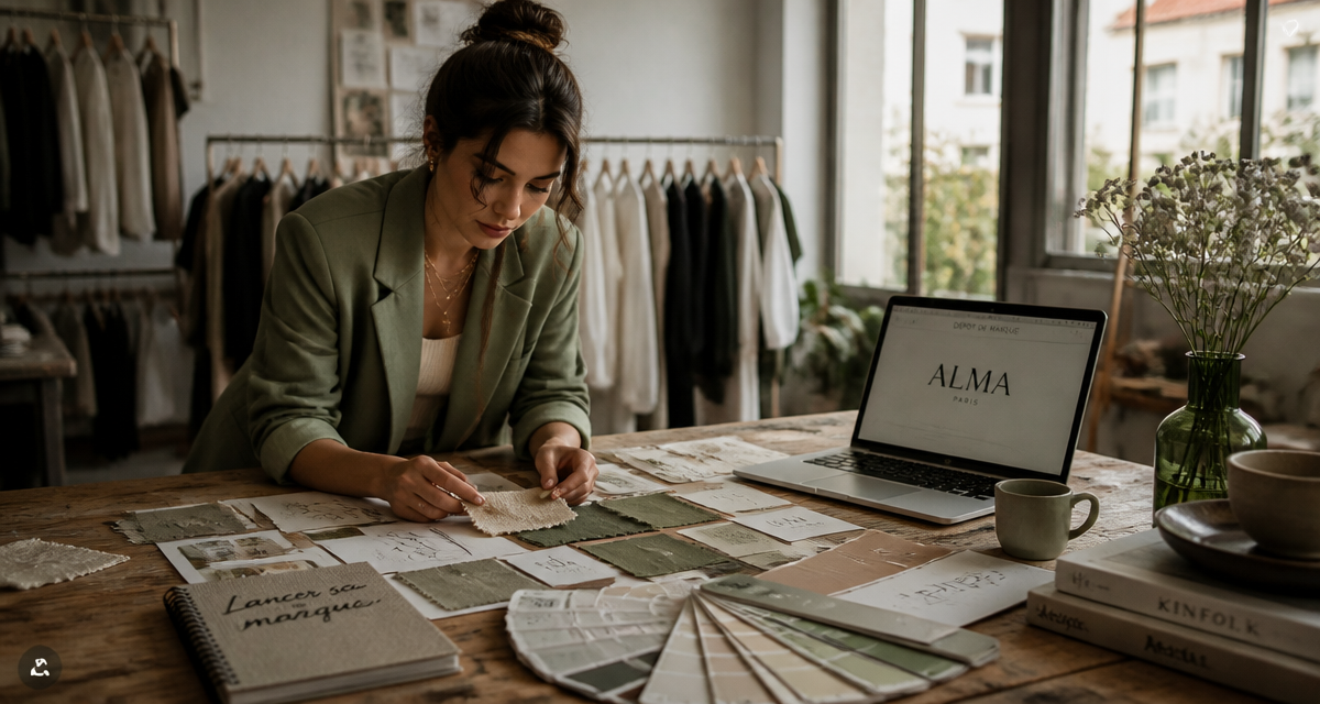 lancer sa marque, entrepreneure, moodboard