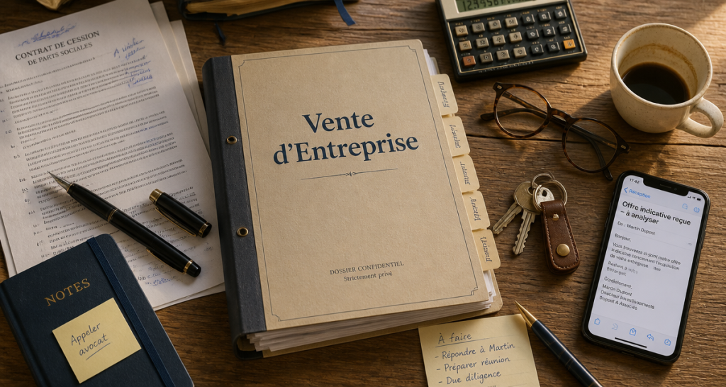 comment vendre son entreprise bureau cession