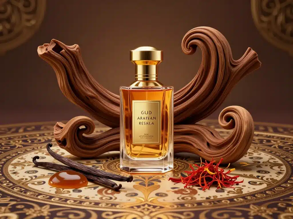 Flacon arabian oud resala composition olfactive gourmande
