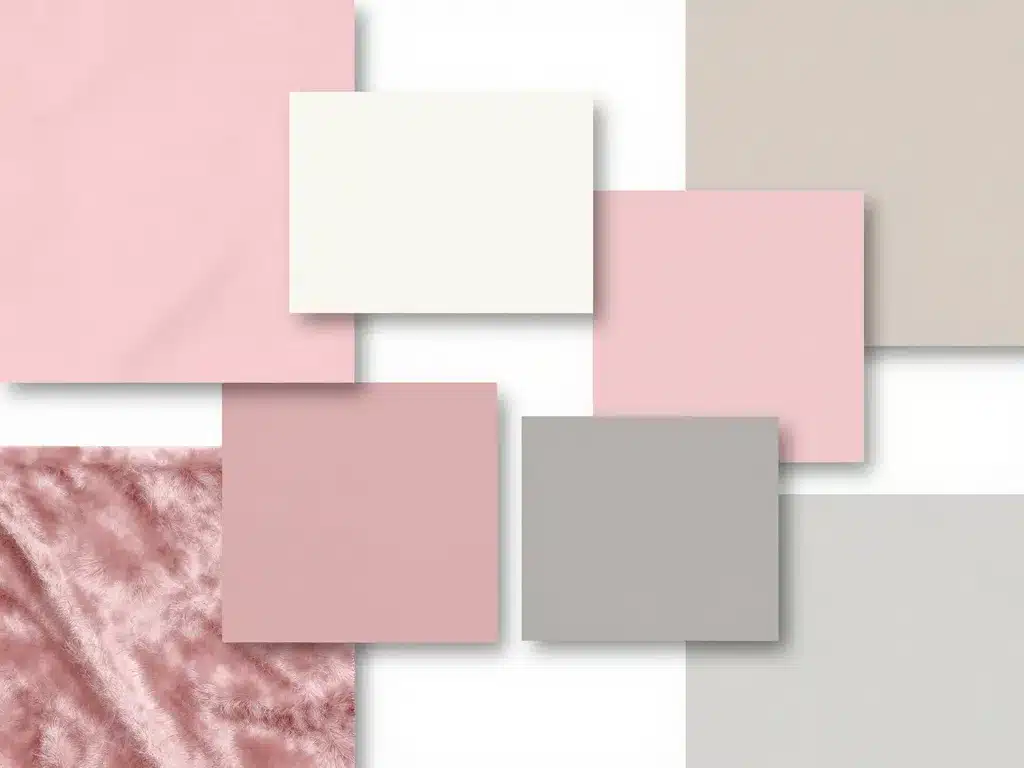 bloom pink matières couleurs neutres modernité