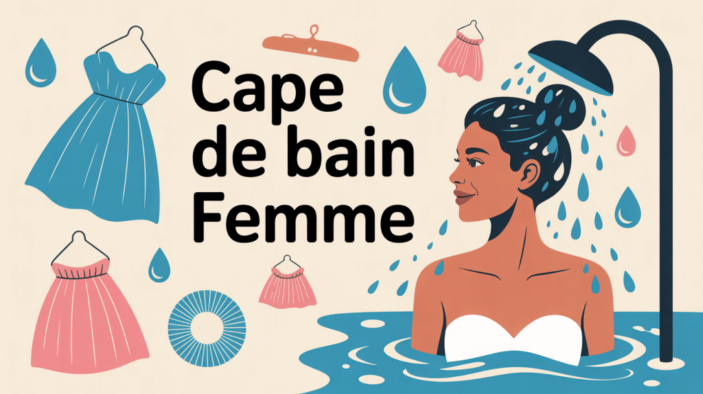 Cape de bain pour femme ambiance chaleureuse