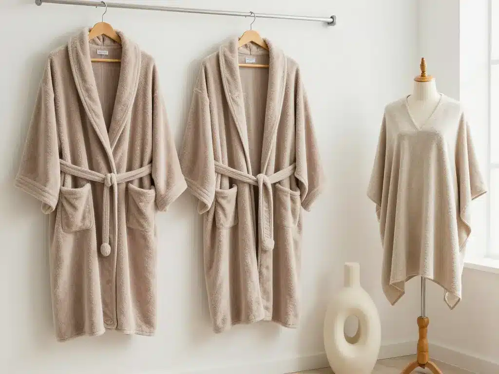 Cape de bain pour femme classique et poncho