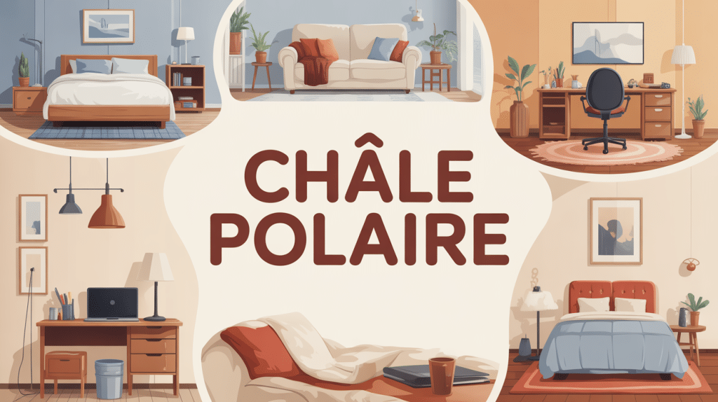 chale polaire usage canapé fauteuil roulant bureau