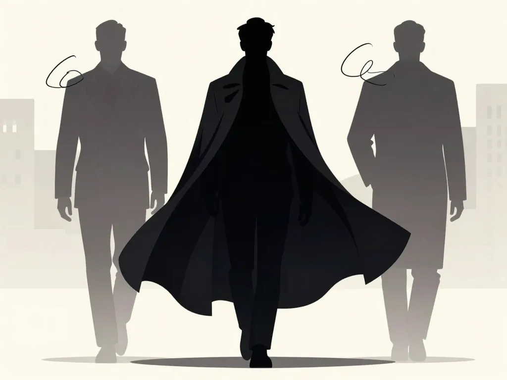 Illustration manteau cape pour homme expliqué