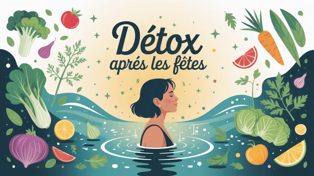 illustration detox apres les fetes silhouette apaisee