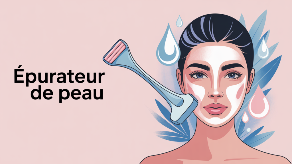 épurateur de peau avis dermatologue illustration vectorielle spatule ultrasons