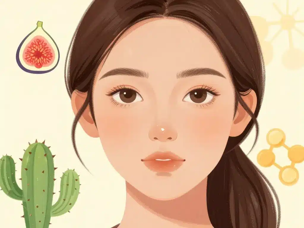 huile de figue de barbarie avant apres peau visage éclat