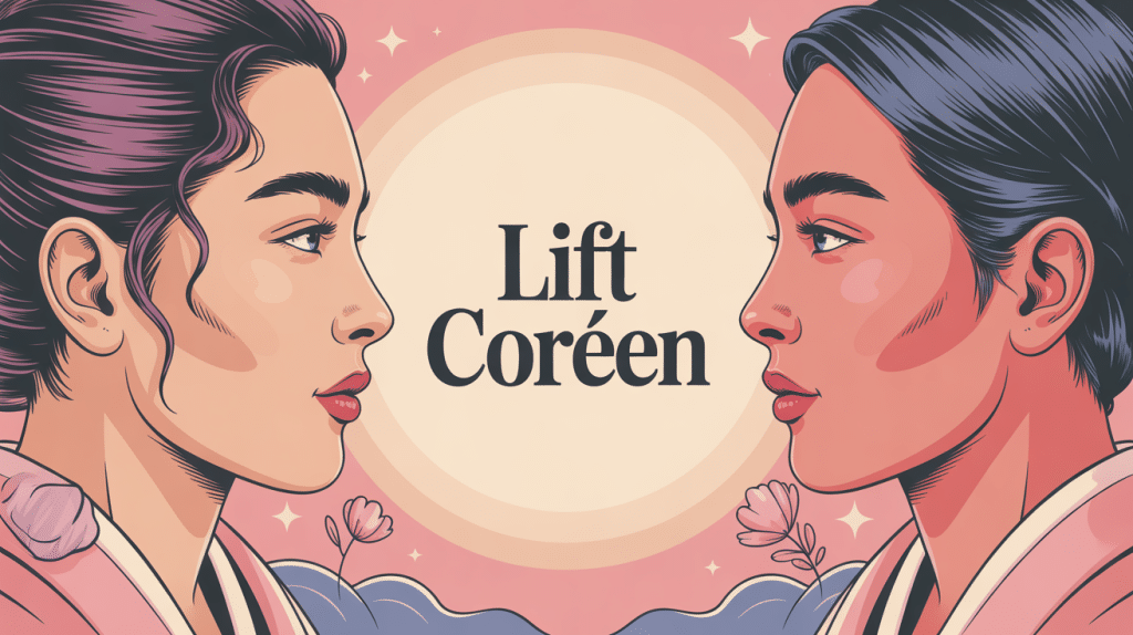 Lift coréen avis illustration centrale visage rajeuni