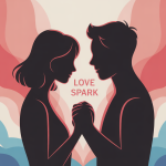 love spark couple illustration centrale moderne
