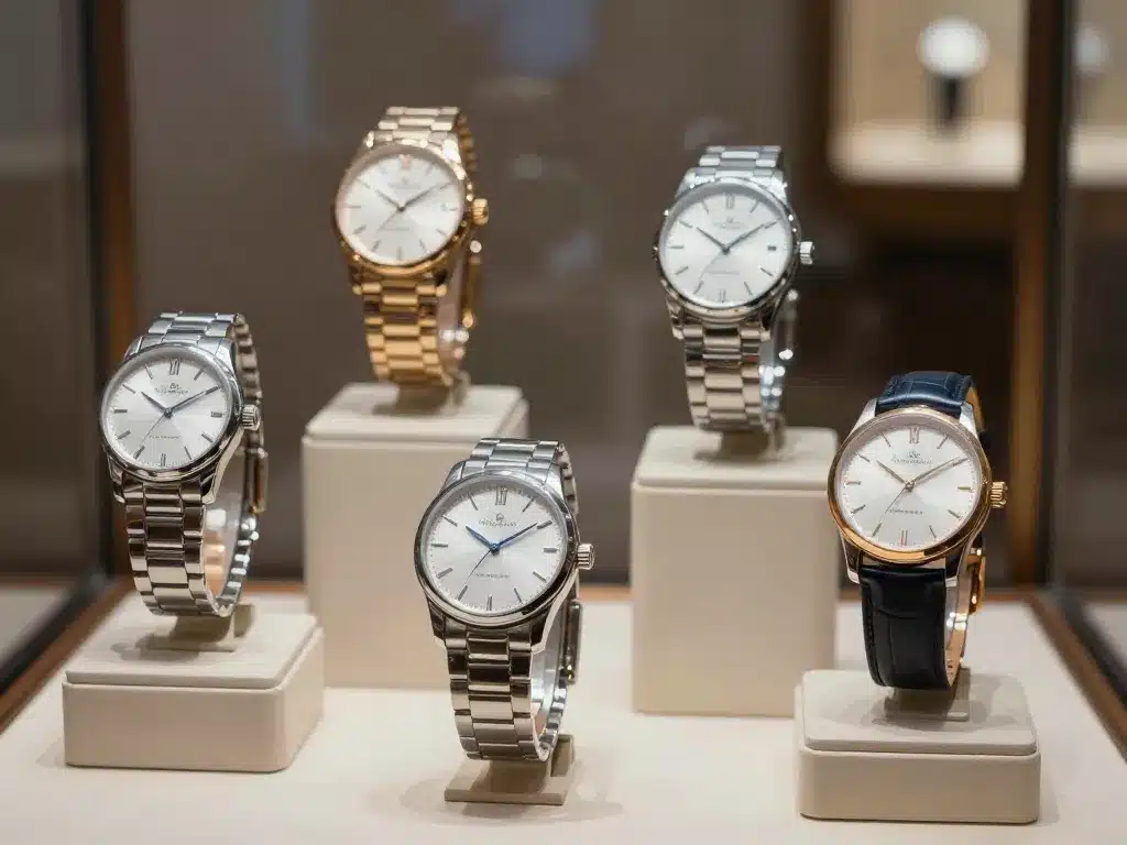 Scène produits grandes marque de montre les plus cher