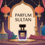 illustration parfum sultan ambiance orientale dorée