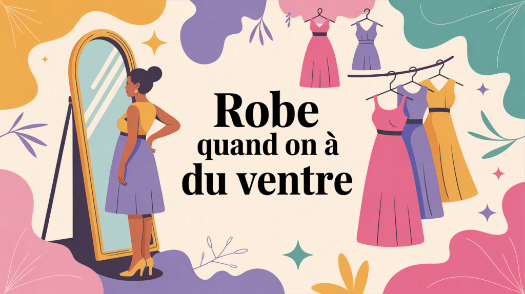 quelle robe quand on a du ventre illustration miroir