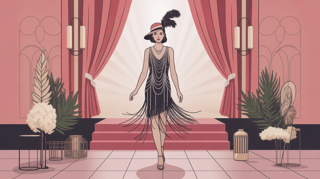 Robe Peaky Blinders style années 20 femme élégante