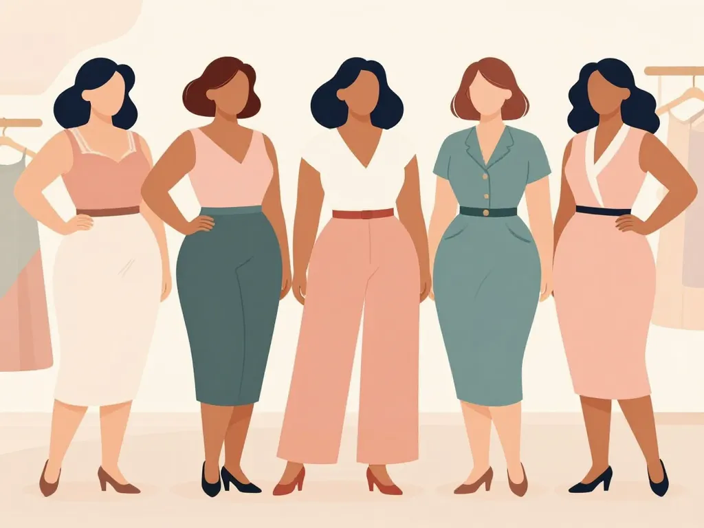 silhouettes robe vintage grande taille coupes et matières