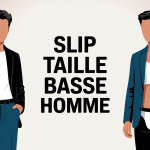 illustration moderne slip taille basse homme sous vêtement confortable