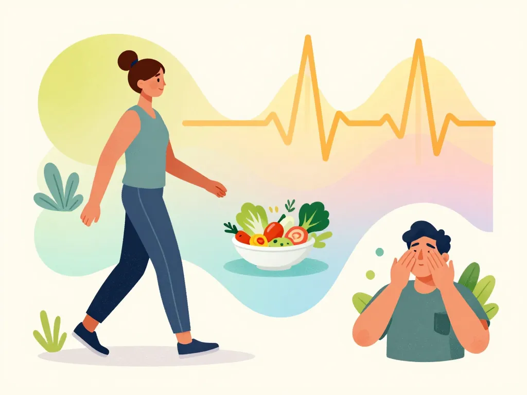 Taper moyen illustration actions pour baisser tension et rythme