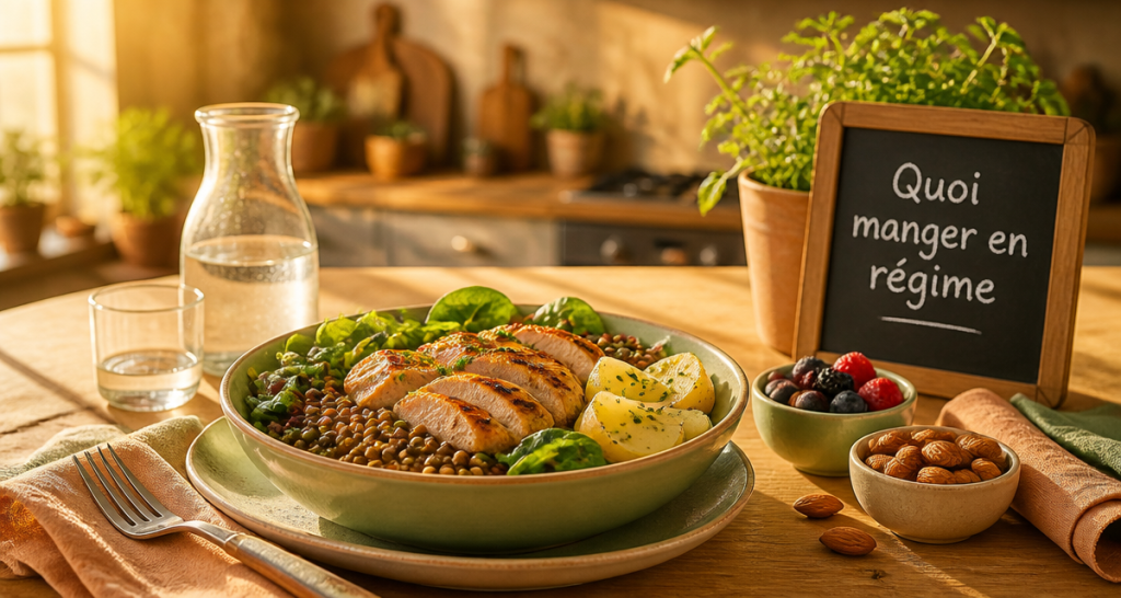 quoi manger en regime salade saine protéines