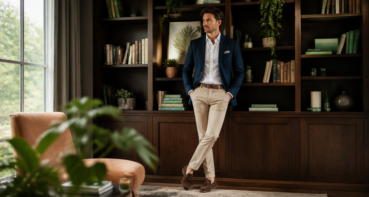 style bcbg homme blazer bleu bibliothèque