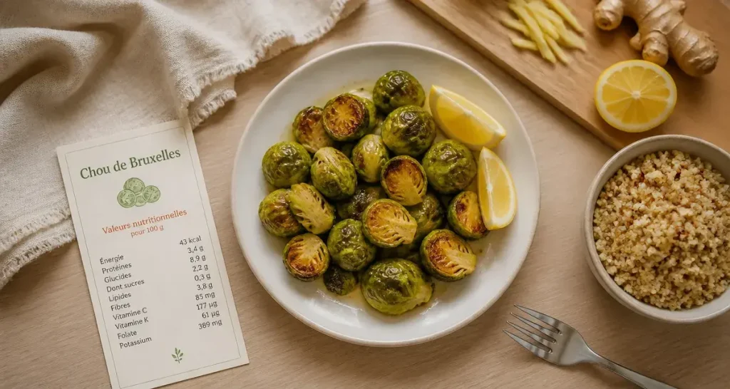 Choux de Bruxelles pour maigrir : plat de 43 calories