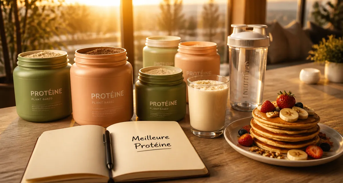 meilleur marque de proteine pots poudre table