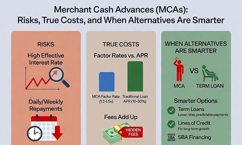 Merchant Cash Advances (MCAs) Risks, True Costs, and When Alternatives Are Smarter