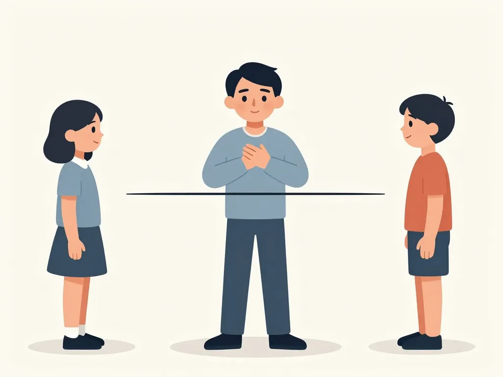 Illustration poser des limites conflit avec ses parents à 40 ans